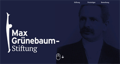 Desktop Screenshot of max-gruenebaum-stiftung.de